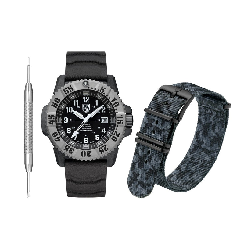 Luminox Mil-Spec Black Dial Grey Rubber Strap 46MM Watch XL.3351.1.SET