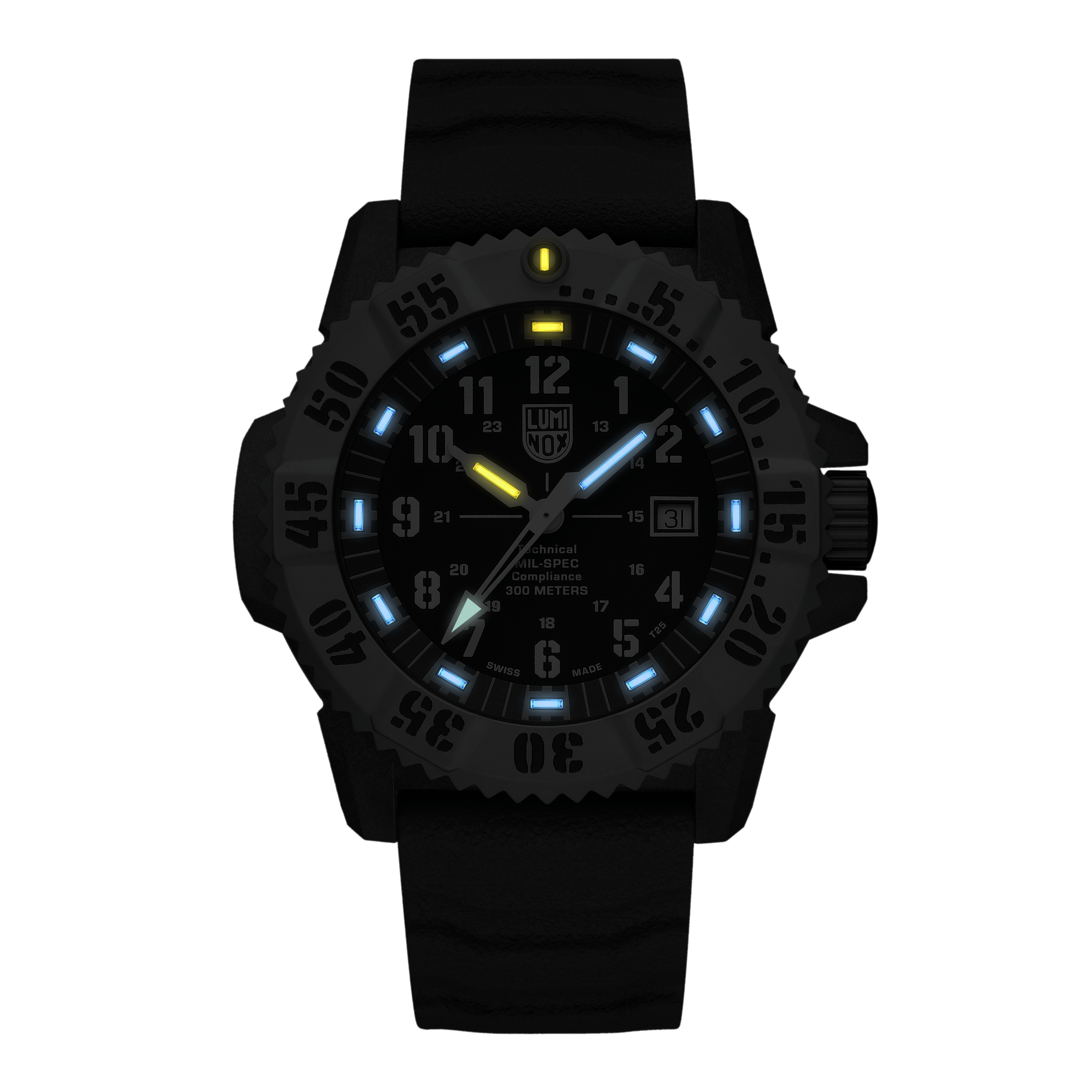 Luminox Mil-Spec Black Dial Grey Rubber Strap 46MM Watch XL.3351.1.SET