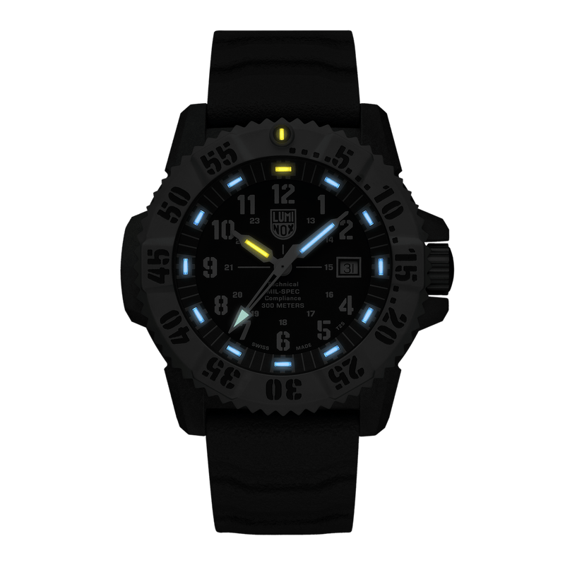 Luminox Mil-Spec Black Dial Grey Rubber Strap 46MM Watch XL.3351.1.SET