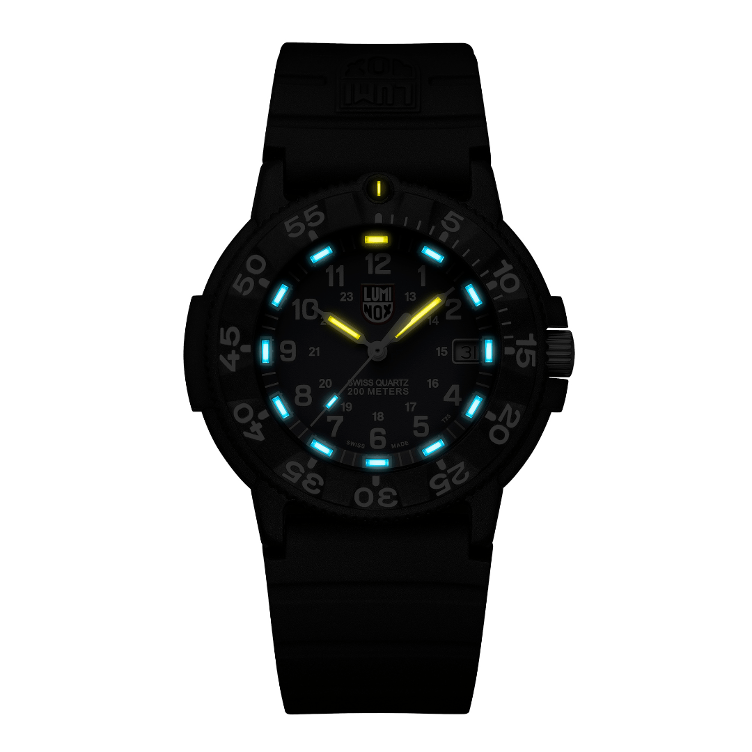 Luminox Original Navy SEAL Dive Black Rubber Watch XS.3001.H.SET