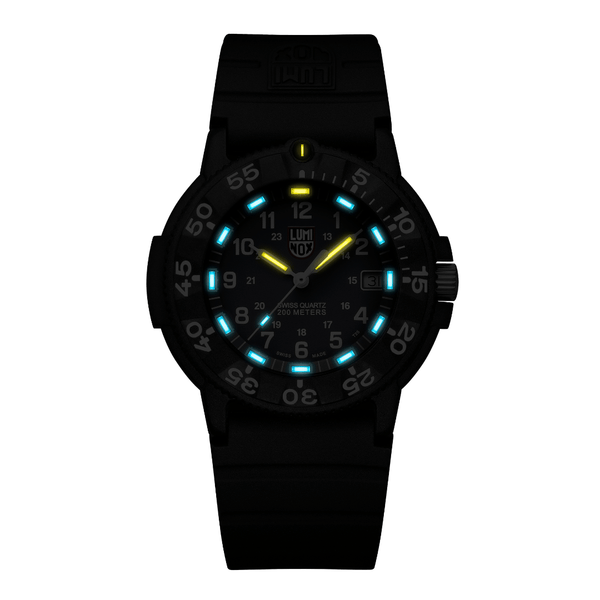 Luminox Original Navy SEAL Dive Black Rubber Watch XS.3001.H.SET