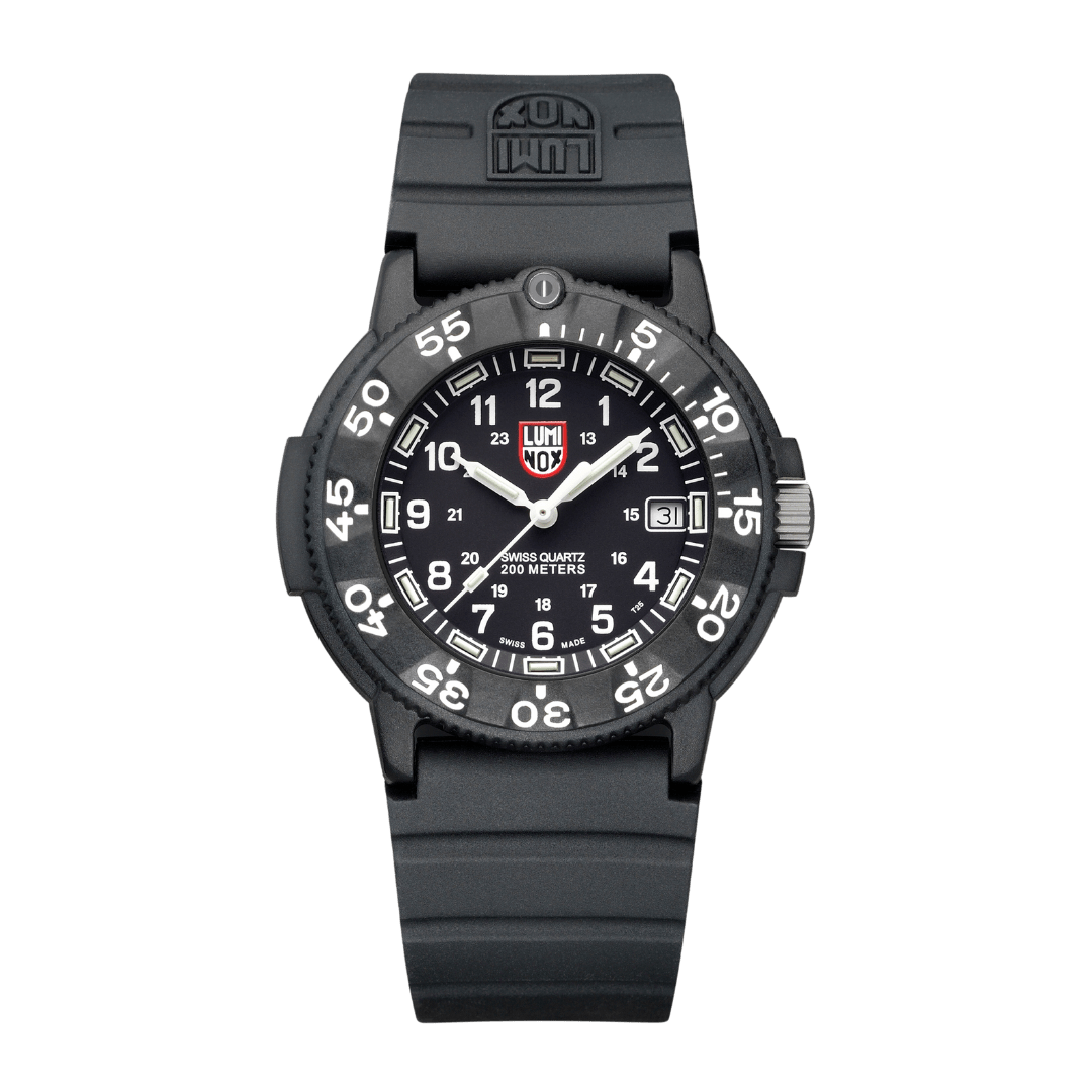 Luminox Original Navy SEAL Dive Black Rubber Watch XS.3001.H.SET