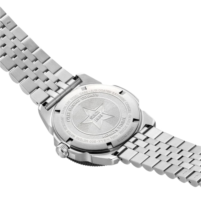 Luminox Pacific Diver Ripple Dive Black Dial Stainless Steel Watch XS.3122M.1