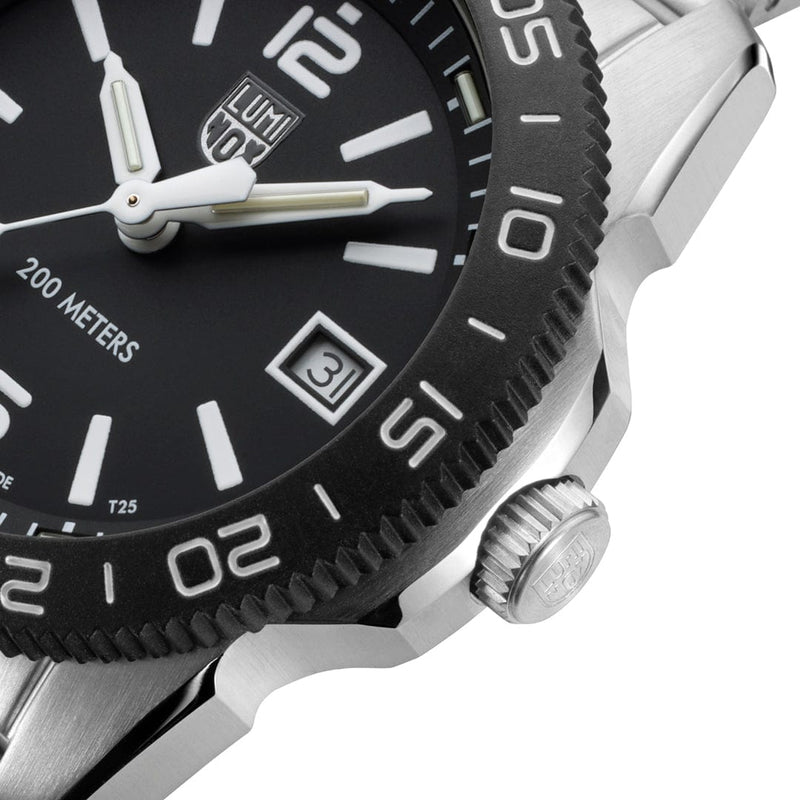 Luminox Pacific Diver Ripple Dive Black Dial Stainless Steel Watch XS.3122M.1
