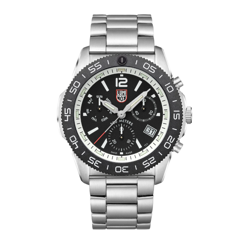Luminox Pacific Diver Chronograph Black Dial Stainless Steel Watch XS.3141.M