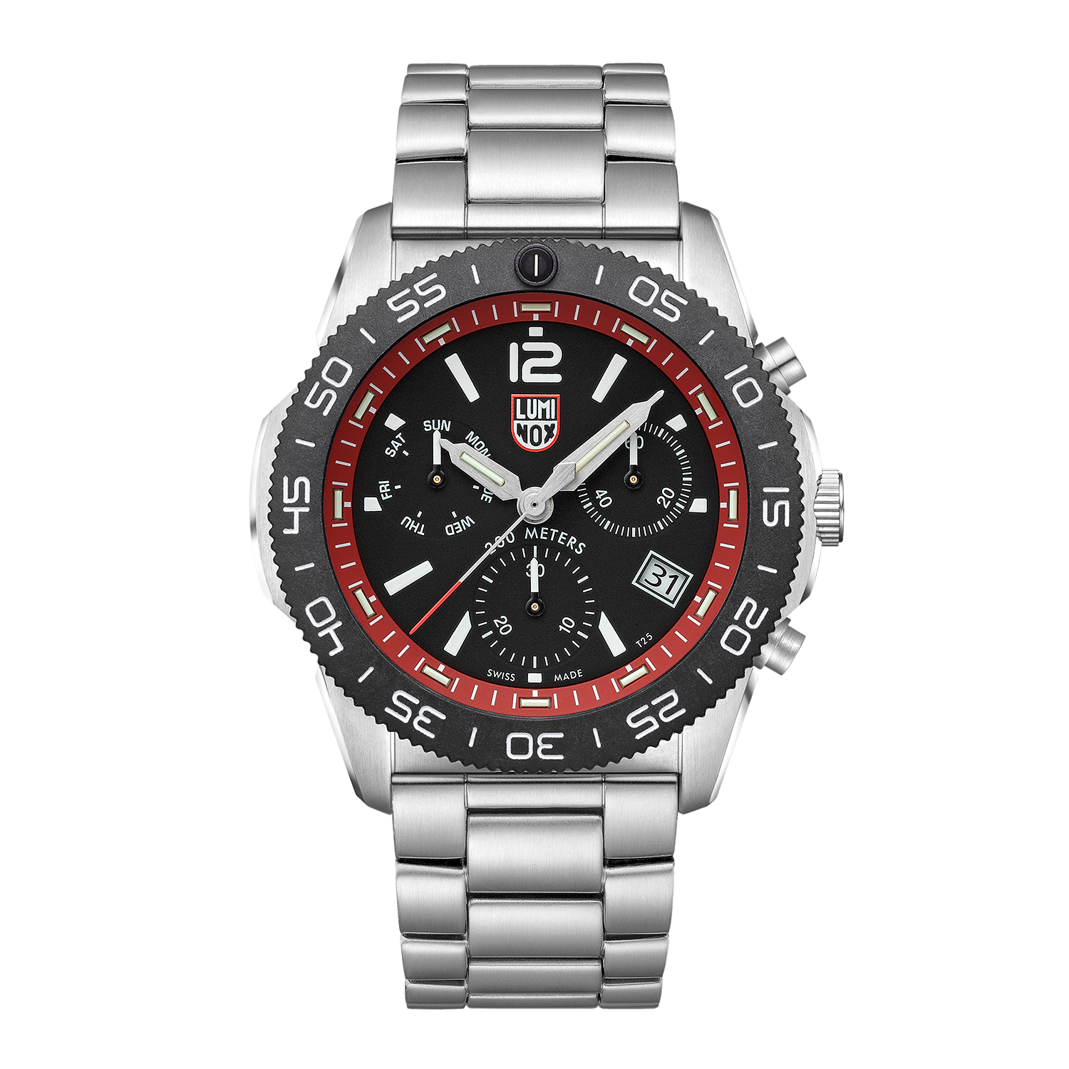 Luminox Pacific Diver Chronograph Black Dial Stainless Steel Watch XS.3155.M