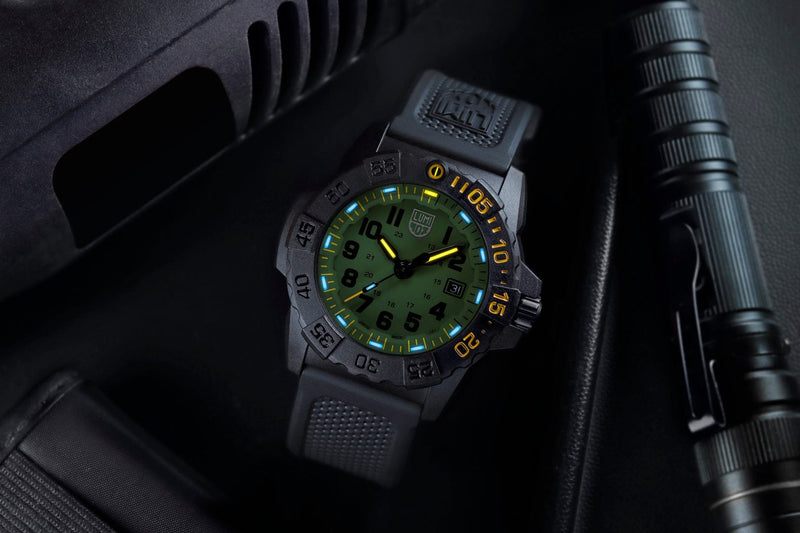 Luminox Navy Seal Foundation Green Dial Watch XS.3517.NSF.SET
