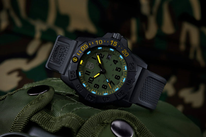 Luminox Navy Seal Foundation Green Dial Watch XS.3517.NSF.SET