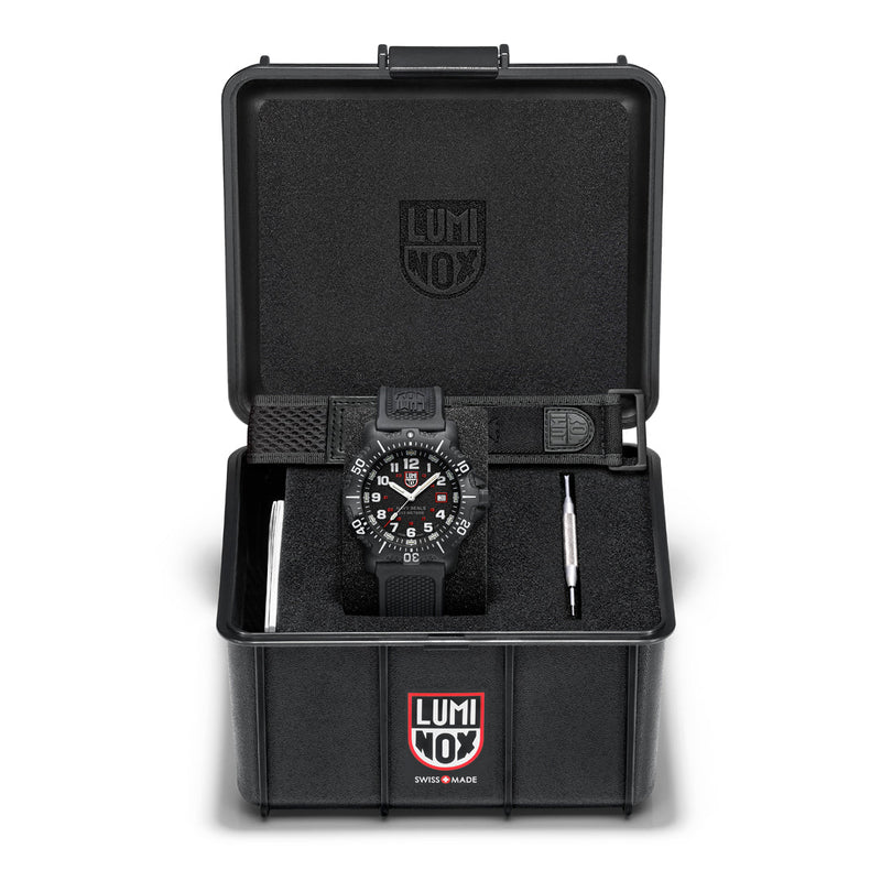 Luminox Navy Seal Black Dial Rubber Band Watch XS.4231.SET