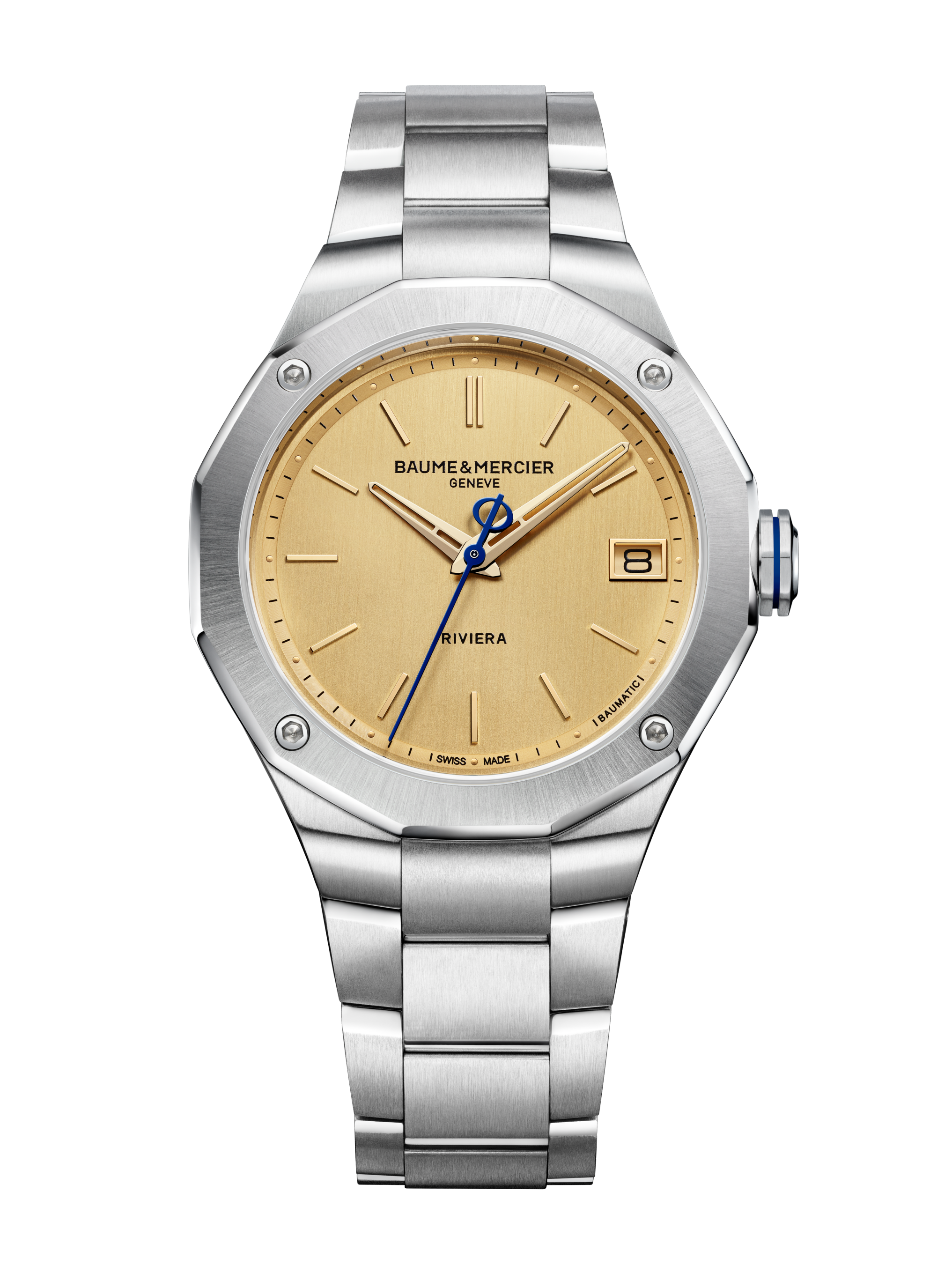 Baume & Mercier Riviera Automatic 39mm Gold Dial Watch M0A10822