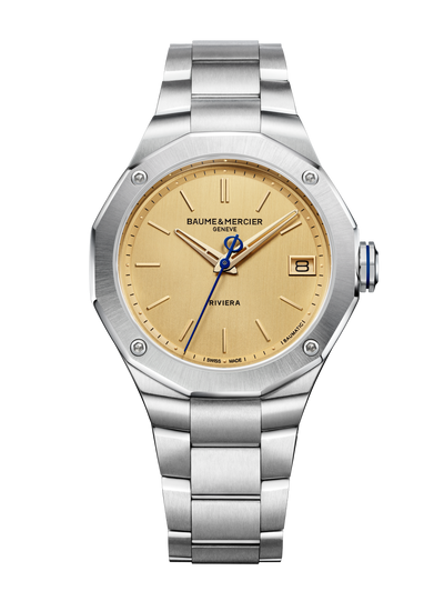 Baume & Mercier Riviera Automatic 39mm Gold Dial Watch M0A10822