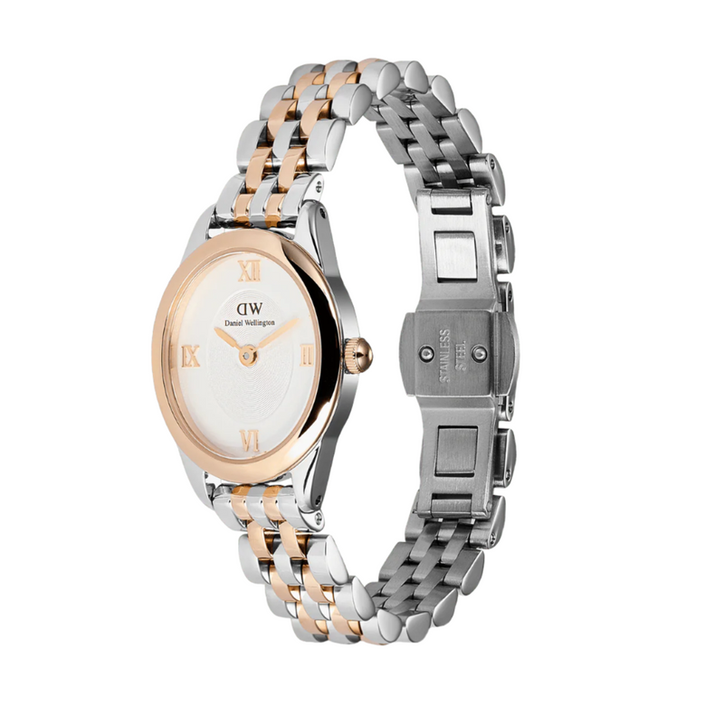Daniel Wellington Ophelia Mini Beans Link White Dial Watch DW00100810