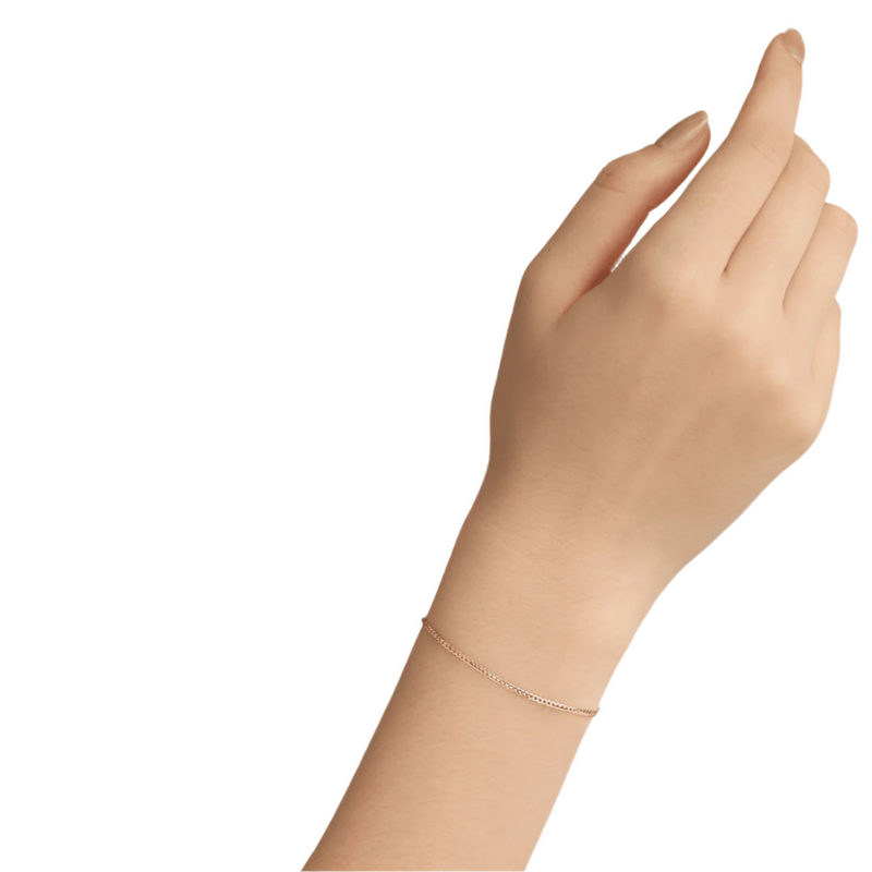 Daniel Wellington Flat Chain Bracelet 155-185mm Rose Gold DW00400541