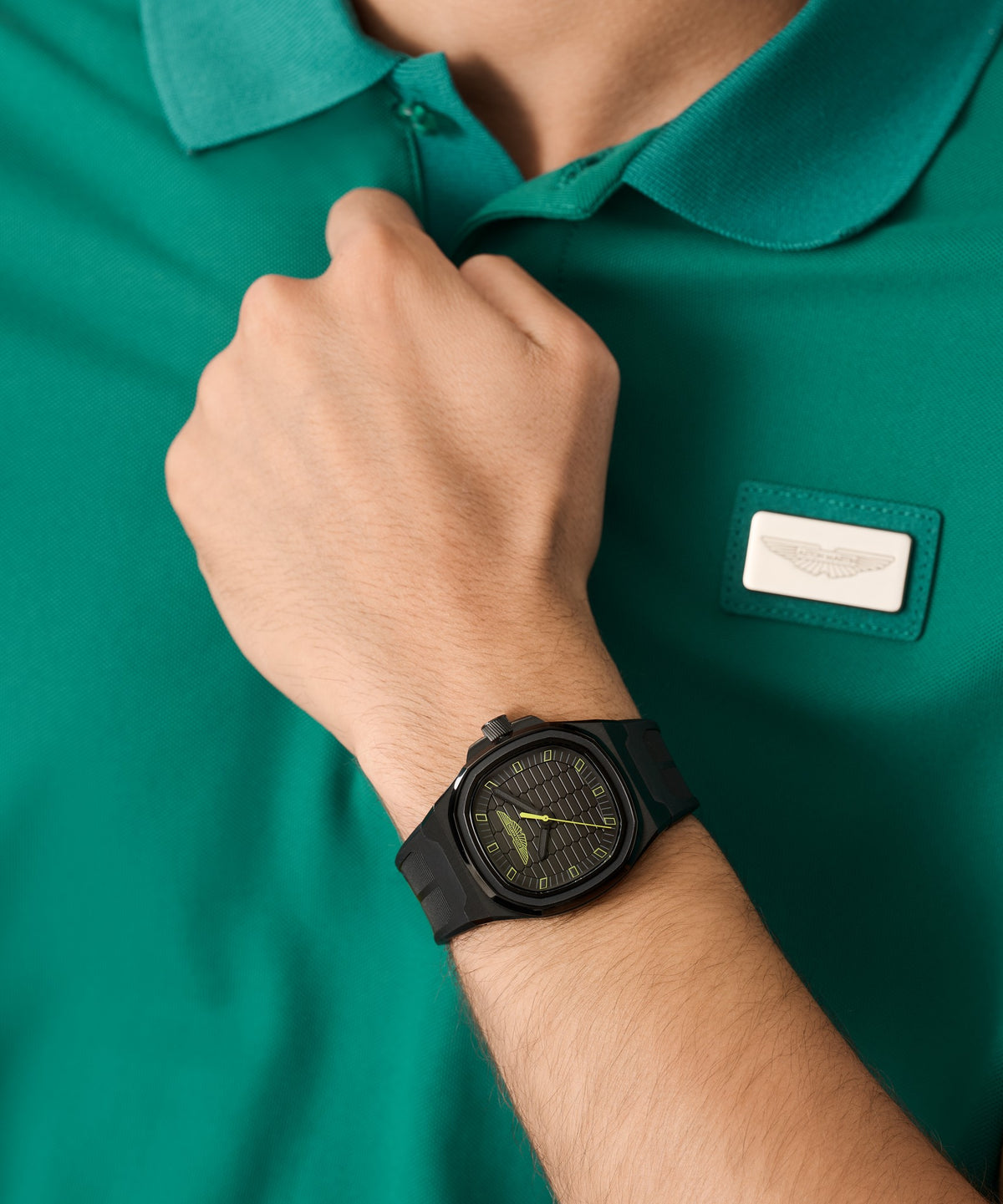 Aston Martin Icon GPQ MTIG1F503, on the wrist