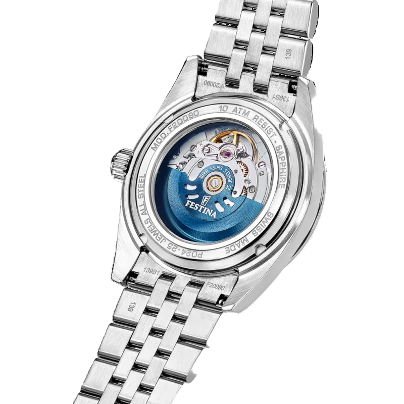 Festina Swiss Made Automatic Blue Dial Stainless Steel Men’s Watch F20090/2