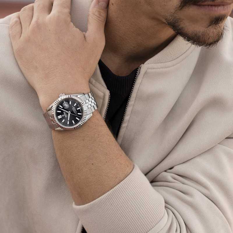 Festina Swiss Made Automatic Black Dial Stainless Steel Men’s Watch F20090/4