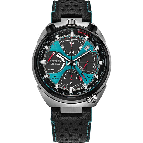 Citizen Promaster Tsuno Chronograph Black Leather Watch AV0106-01L