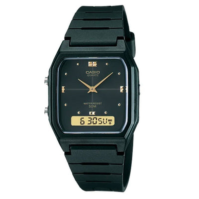 Casio Digital Black Resin Band Watch AW48HE-1A