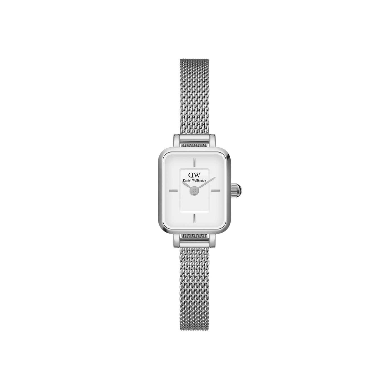Daniel Wellington Quadro Mini Sterling White Dial Watch DW00100726