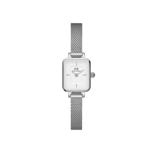 Daniel Wellington Quadro Mini Sterling White Dial Watch DW00100726