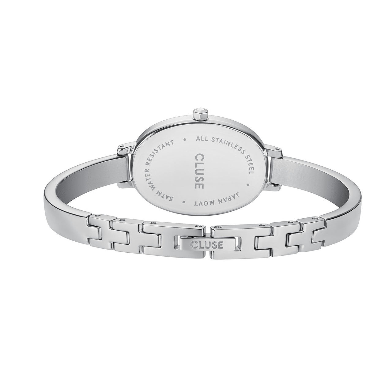 CLUSE L'Ovale Steel, White Dial Silver Band Women's Watch CW16102