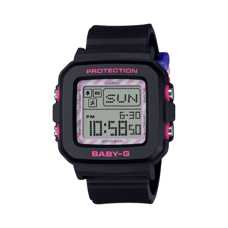 Baby G Kuromi Collaboration Black Resin Band Watch BGD10KKM-1D