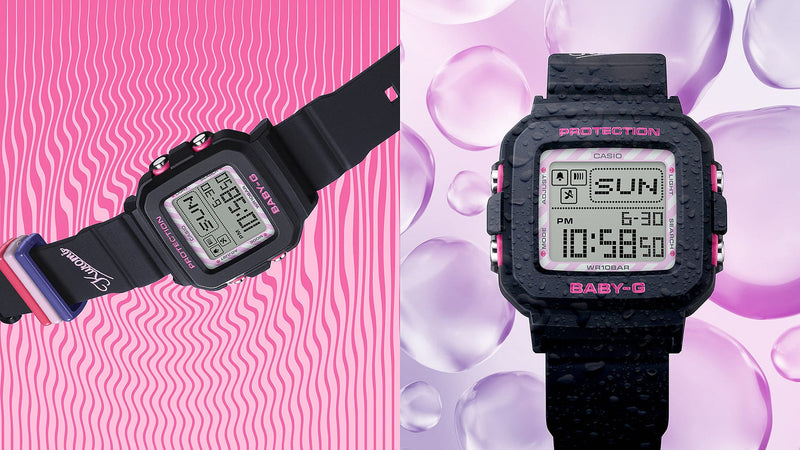 Baby G Kuromi Collaboration Black Resin Band Watch BGD10KKM-1D