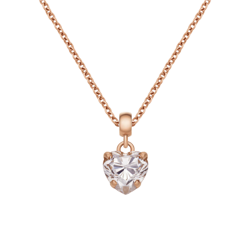 Daniel Wellington Heart White Crystal Rose Gold Charm DW00400424
