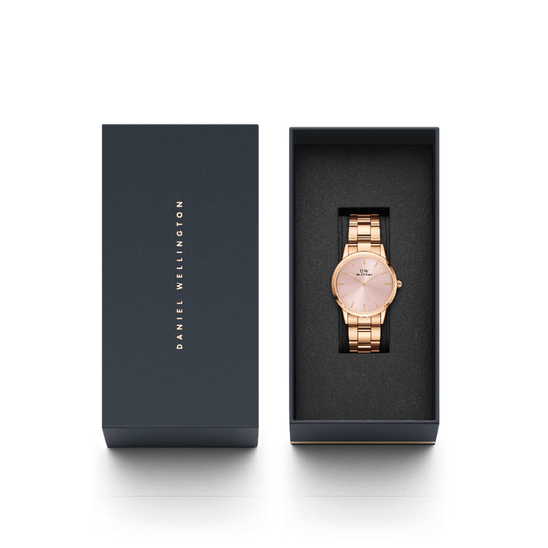Daniel Wellington Iconic Link 32mm Light Pink Dial Watch DW00100369