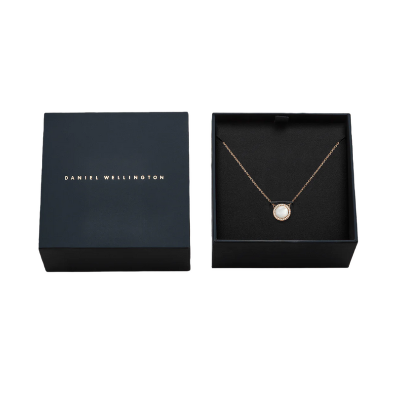 Daniel Wellington Audrey Mother of Pearl Rose Gold Necklace DW00401448