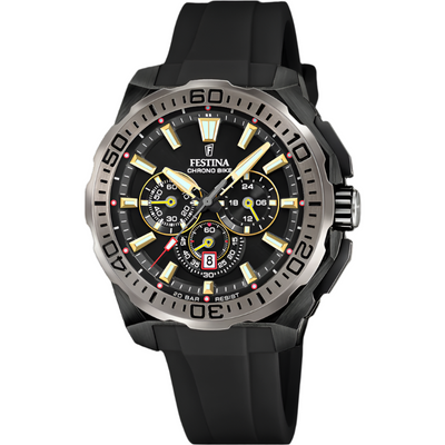 Festina Chrono Bike Black Rubber Strap Watch f20726/3