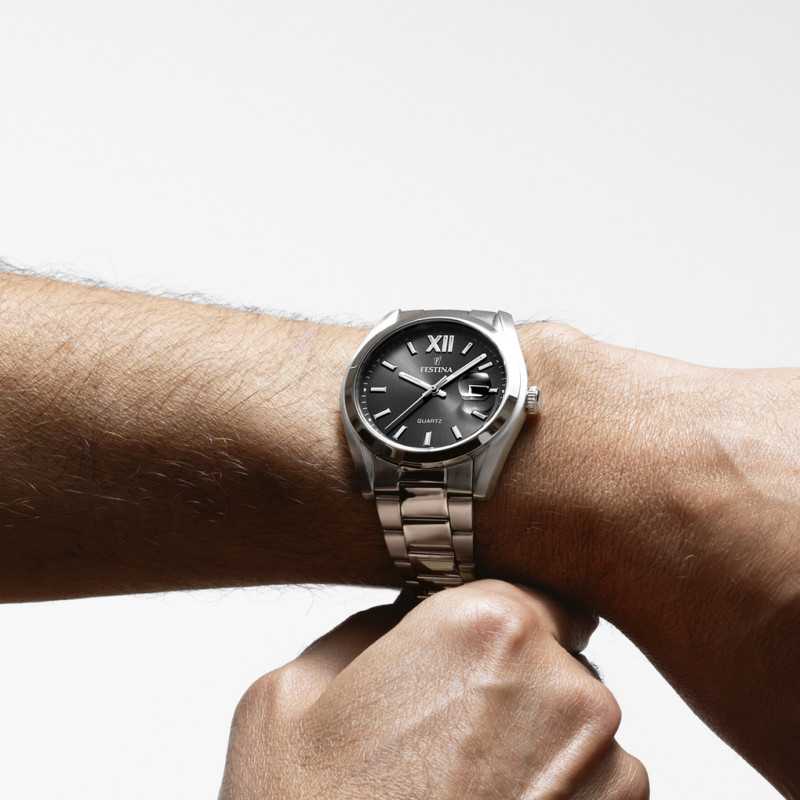 Festina Black Dial Stainless Steel Men's Watch F20707/6