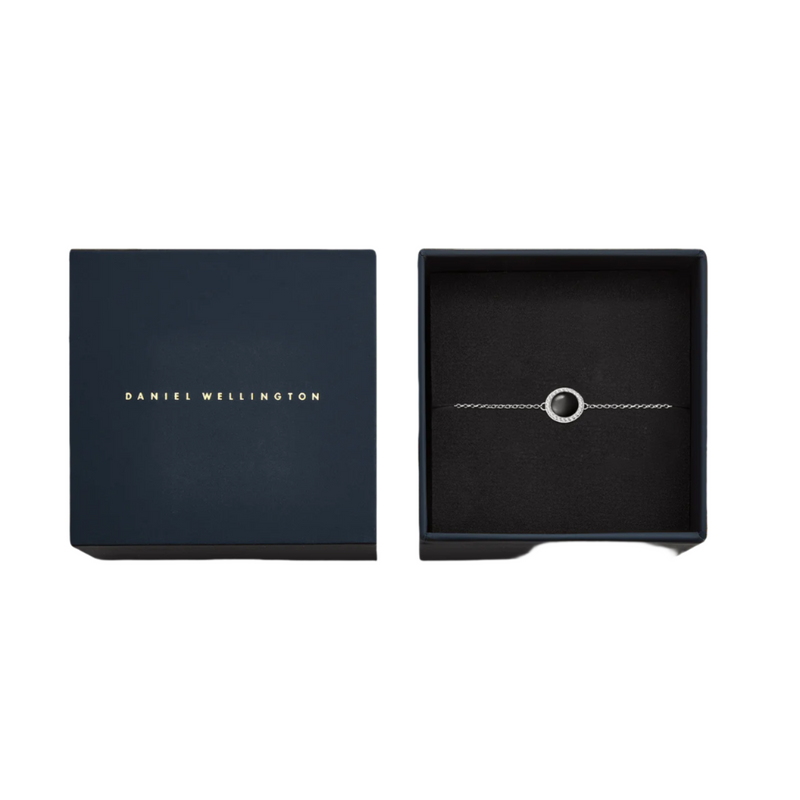 Daniel Wellington Audrey Black Agathe Silver Bracelet DW00401438