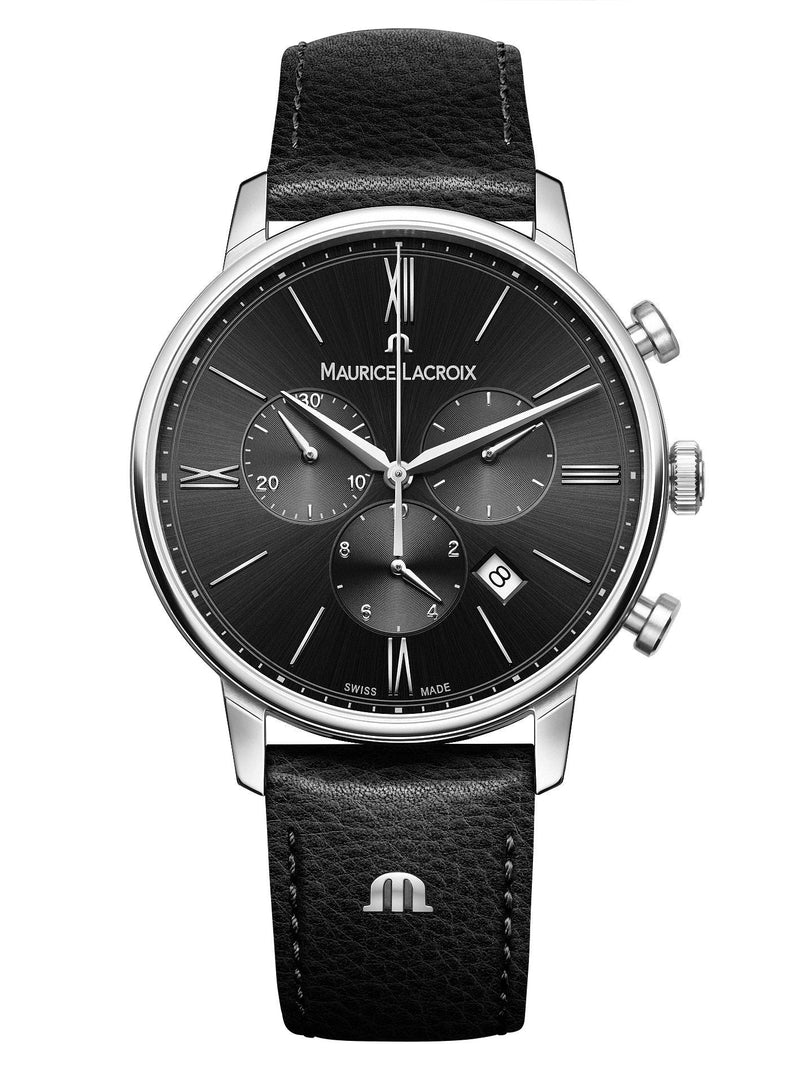 ELIROS Chronograph 40mm Black Strap Watch EL1098-SS001-310-1