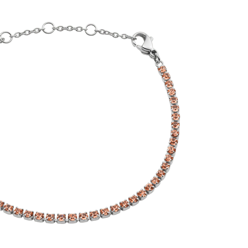 Daniel Wellington Classic Tennis Apricot Silver Bracelet DW00401111