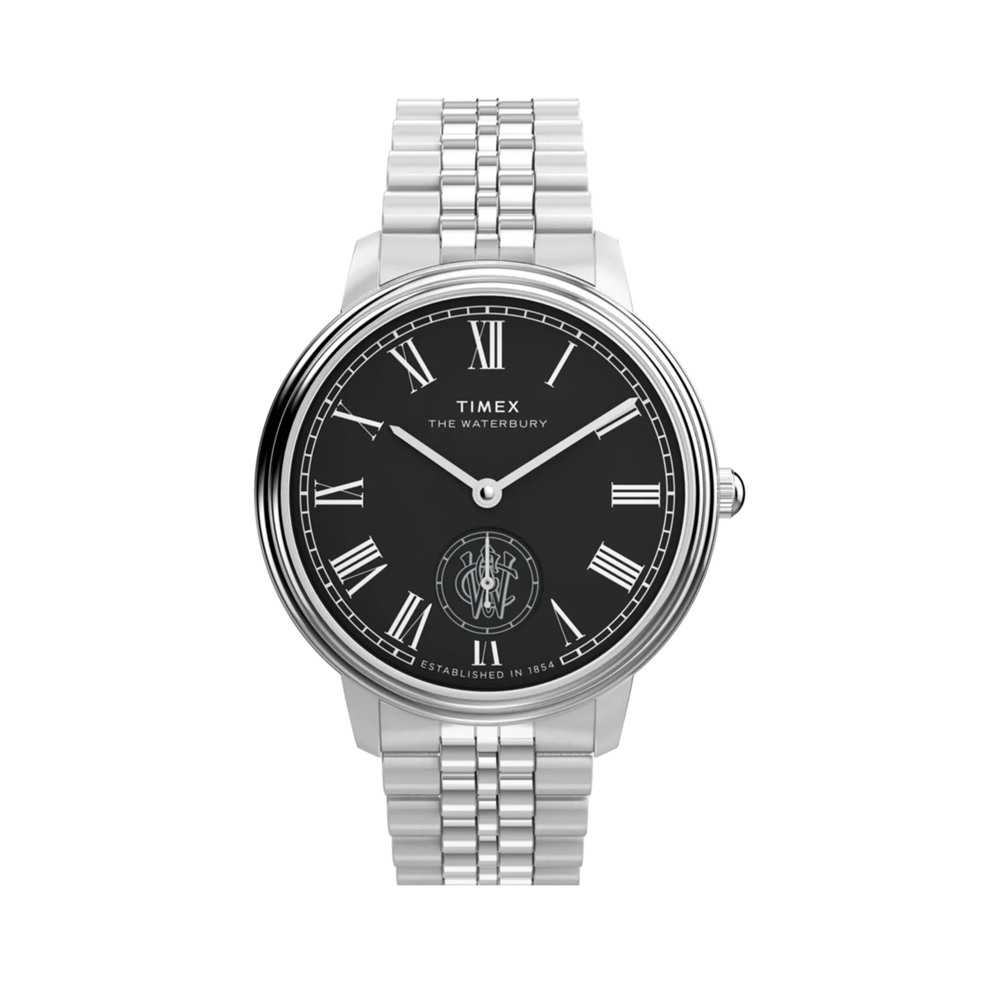 Timex Waterbury Metropolitan Sub-Second 39mm Stainless Steel Band Watch TW2Y23300