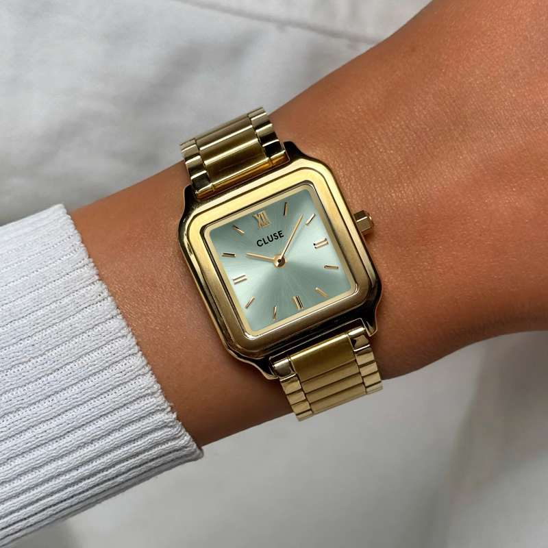 CLUSE Gracieuse Sage Green Dial Gold Stainless Steel Bracelet CW11909