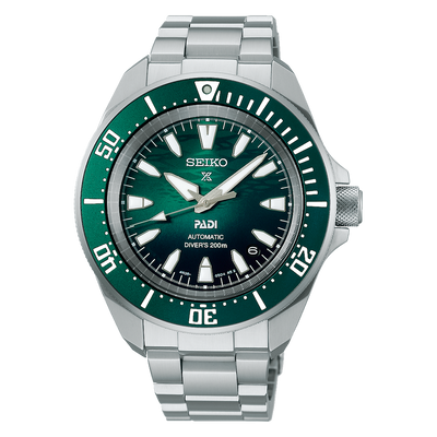 Seiko Prospex Diver Watch 200M Green Dial Stainless Steel Elegance SRPL53K