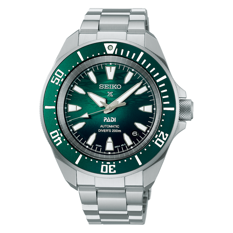 Seiko Prospex Diver Watch 200M Green Dial Stainless Steel Elegance SRPL53K