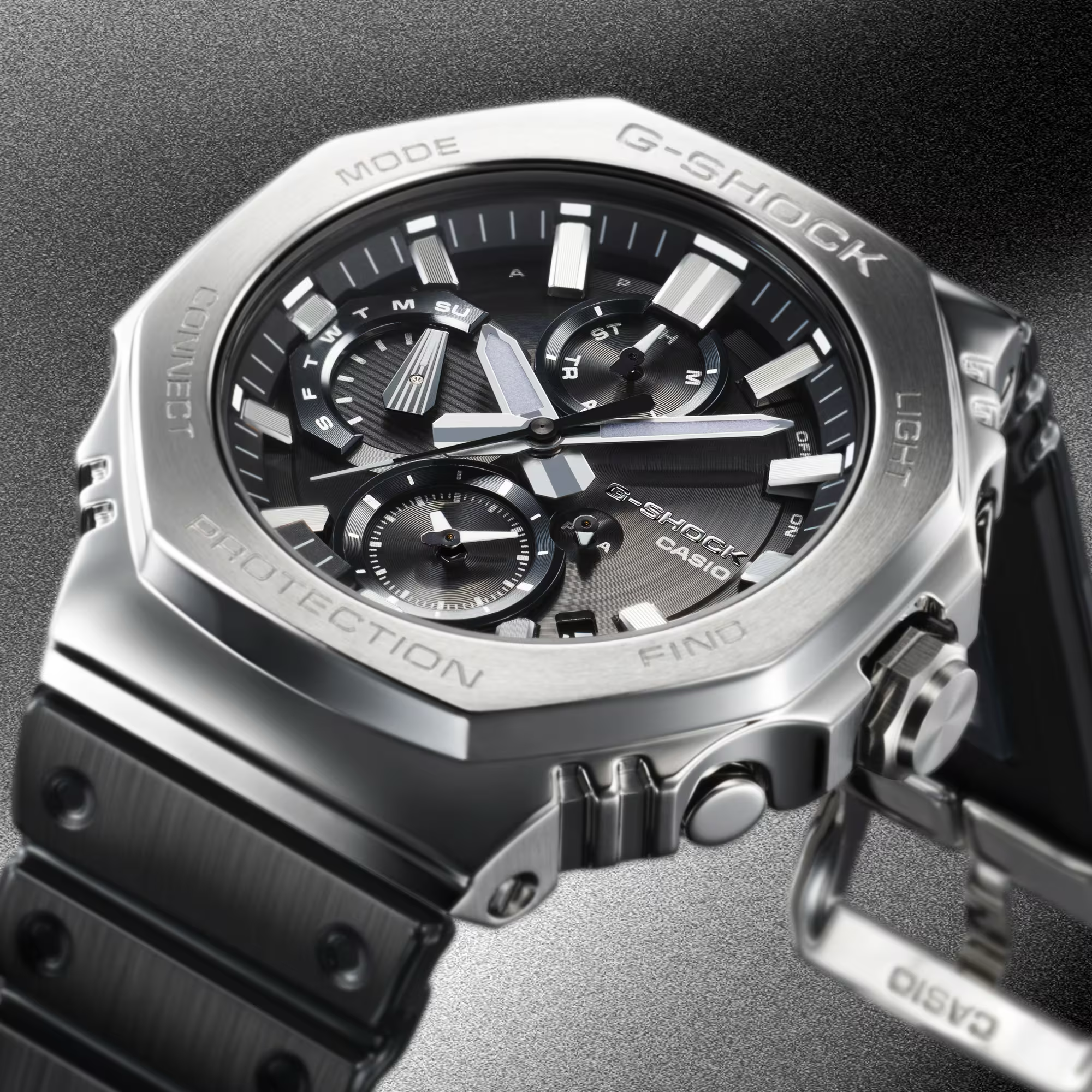 G-Shock Full Metal Case Dial Black Resin Band Watch GMCB2100Y-1A