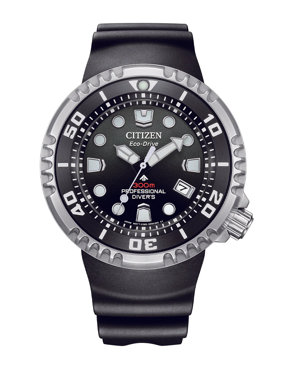 Citizen Promaster Eco-Drive Black Dial and Rubber Band 300M Men's Watch BN1024-01E