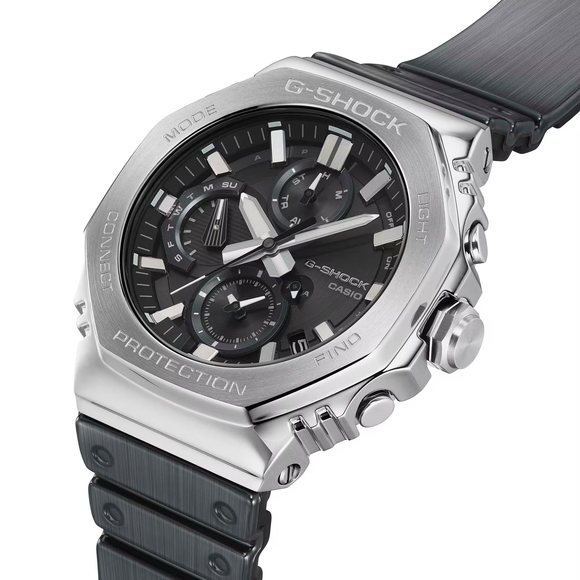 G-Shock Full Metal Case Dial Black Resin Band Watch GMCB2100Y-1A