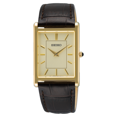 Seiko Conceptual Classic Square Case Champagne Dial SWR106P