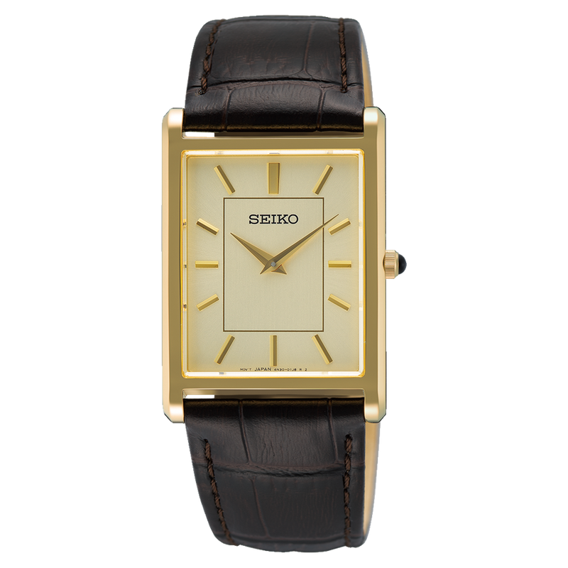Seiko Conceptual Classic Square Case Champagne Dial SWR106P