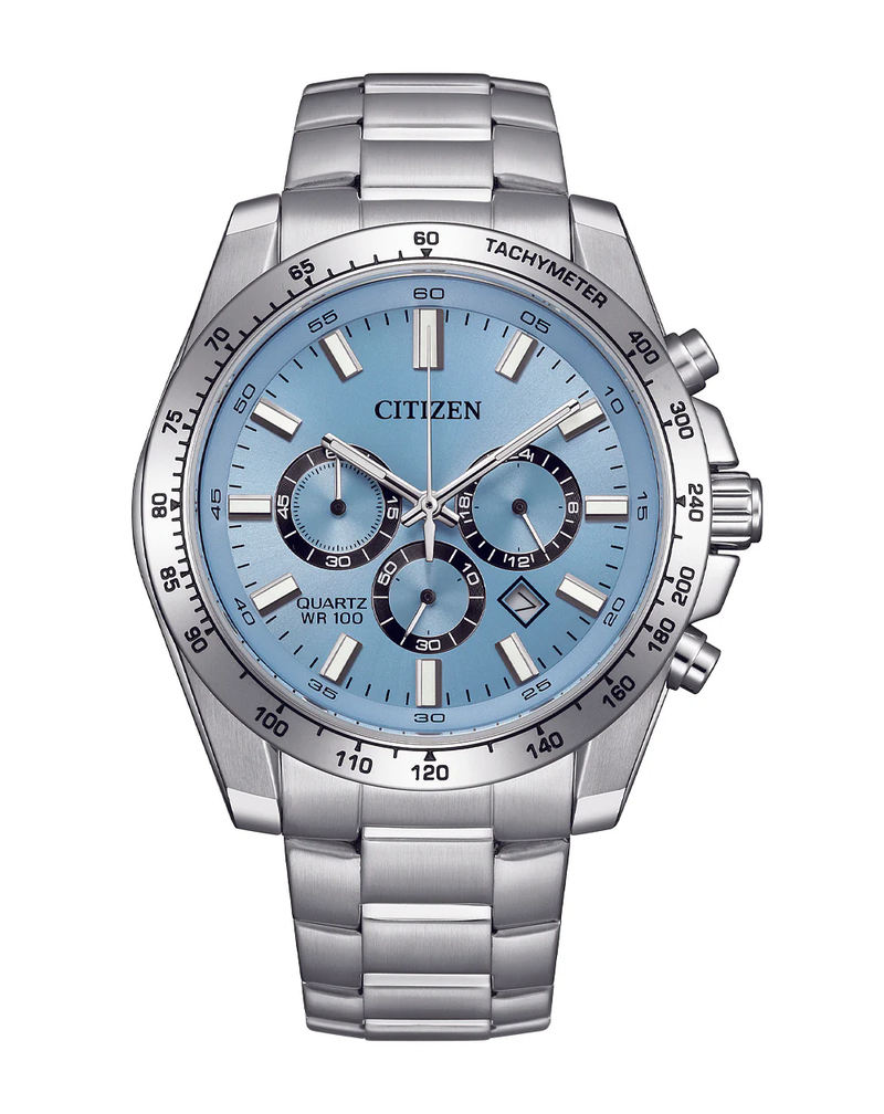 Citizen Quartz Sports Chronograph Blue Dial Men's Watch AN8230-59L