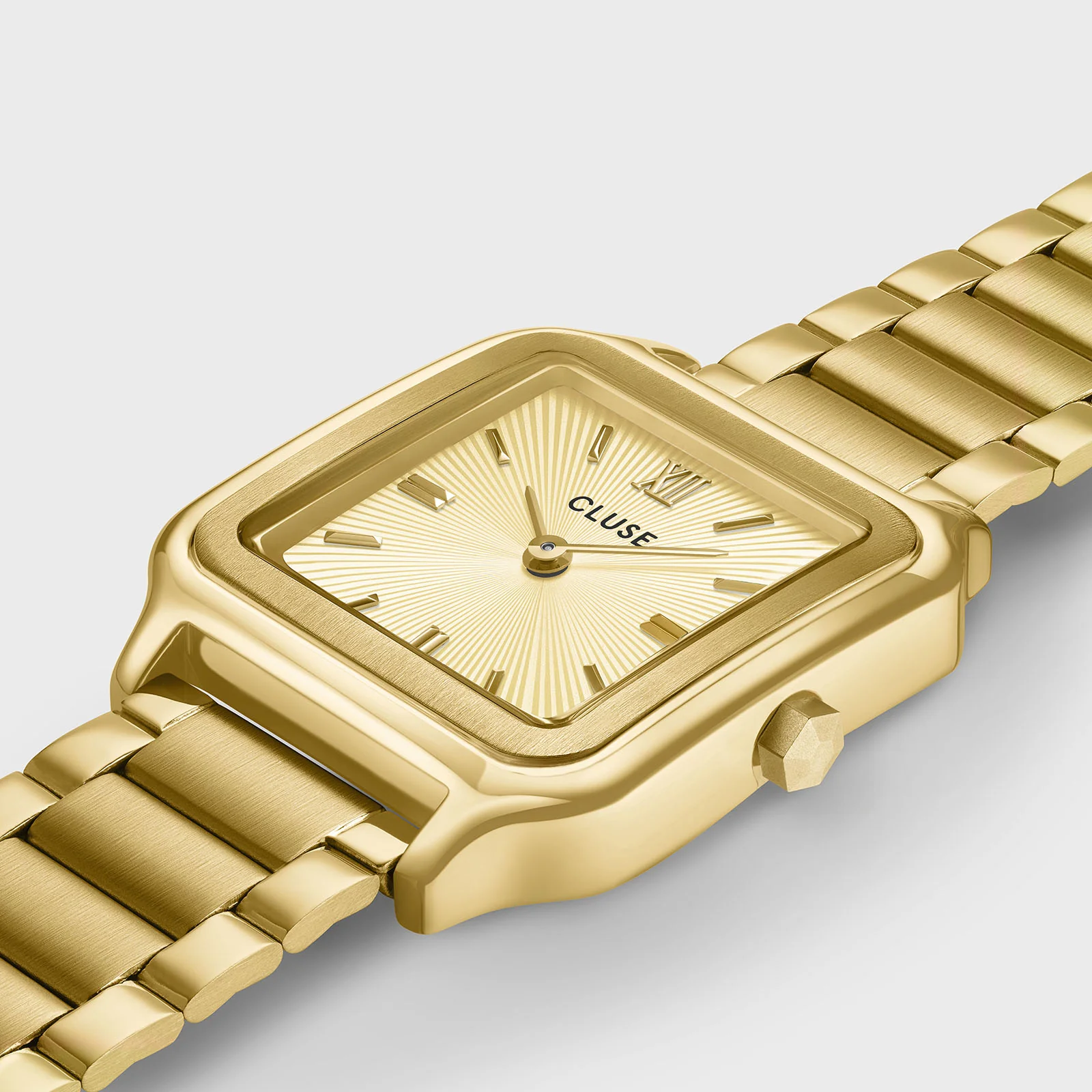 CLUSE Gracieuse Gold Dial Gold Sunray Tone Stainless Steel Bracelet CW11911