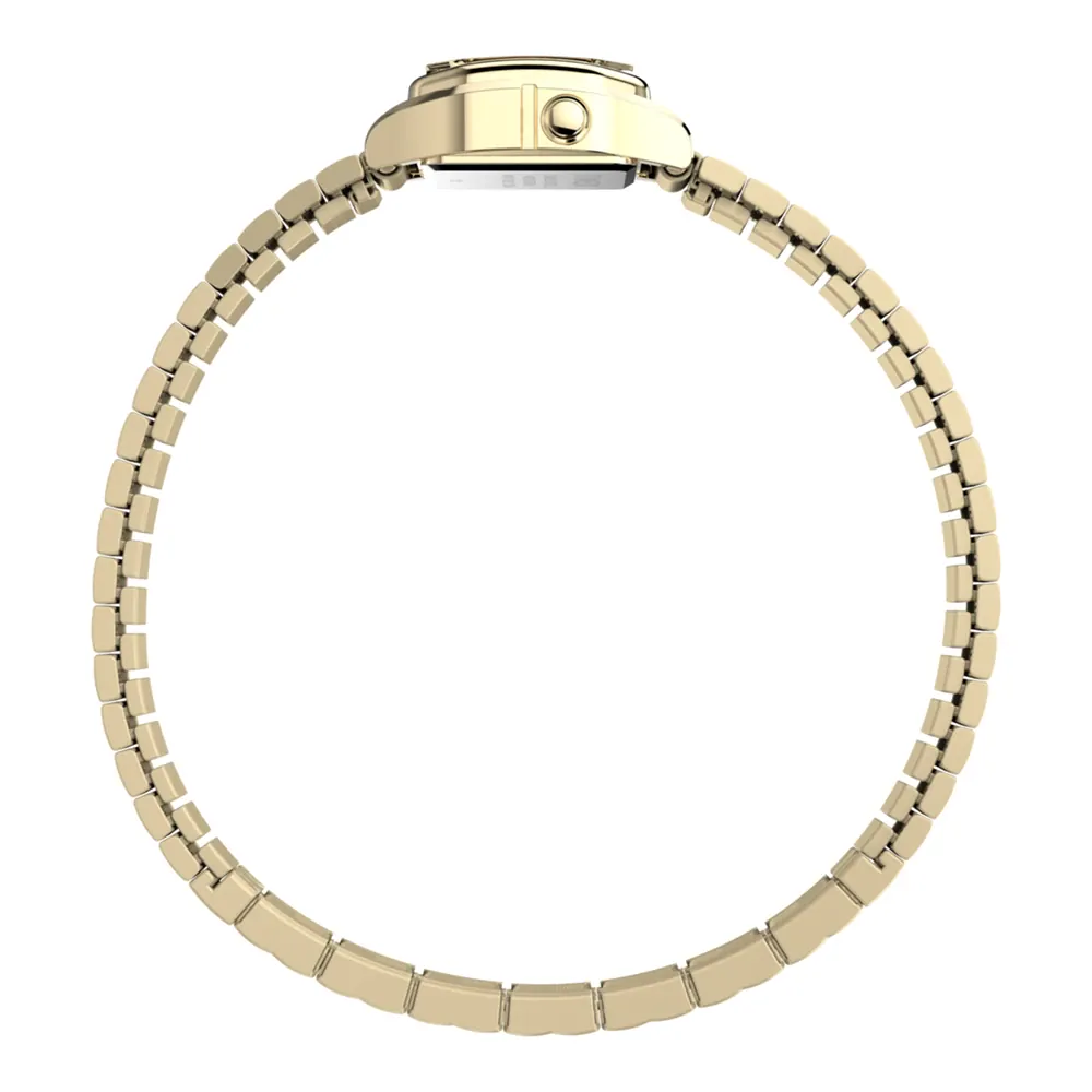 Timex T80 Digital Gold Stainless Steel Teeny Tiny Watch TW2Y46600