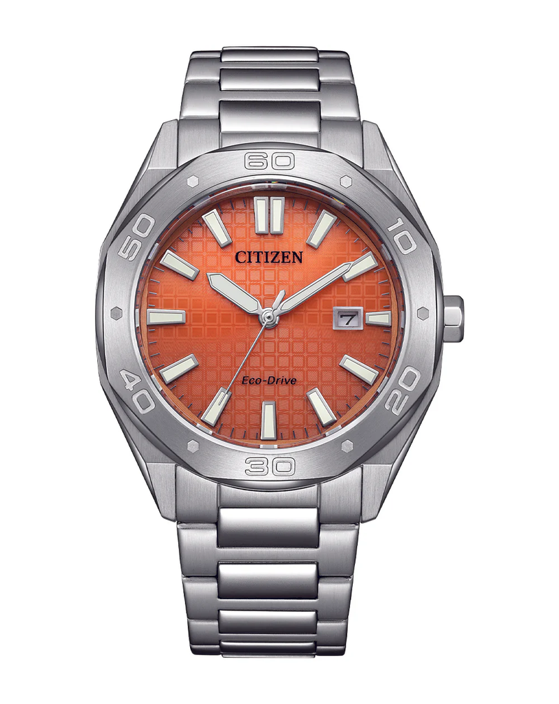 Citizen Eco-Drive Orange Dial Men's Watch BM7630-80Z