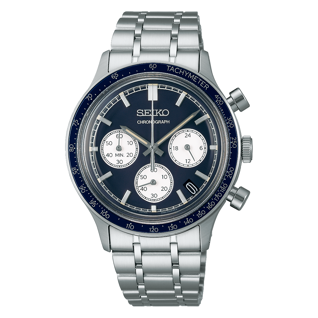 Seiko Chronograph Men's Blue Dial Watch SSB477P