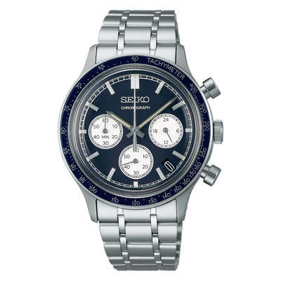 Seiko Chronograph Men's Blue Dial Watch SSB477P